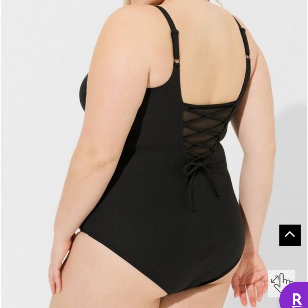 Torrid Corset Shape Swim One Piece - Picture 2 of 2